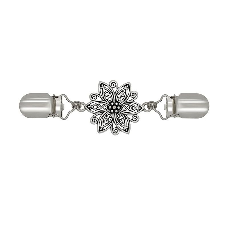 Clip de cintura vintage con diseño floral hueco, clip para suéter, clip para bufanda, clip para corbata, corsage, éxito de ventas en AliExpress