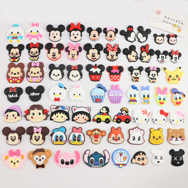 小号卡通洞洞鞋卡通扣 学生双肩包书包装饰贴配件 儿童胸针材料包