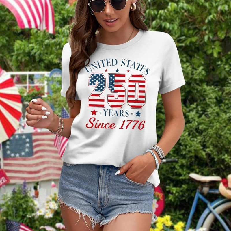 Independence Day US Women's Short Sleeve T-Shirt, European Size 250, 4th of July Patriotic Shirt Independence Day US Women's Short Sleeve T-Shirt, European Size 250, 4th of July Patriotic Shirt