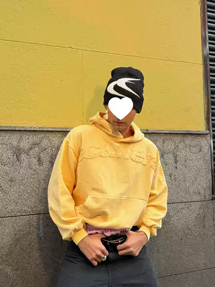 European and American Cross-Border Casual Hooded Sweatshirt Street Solid Color Loose Letter Pullover Hoodie for Men and Women