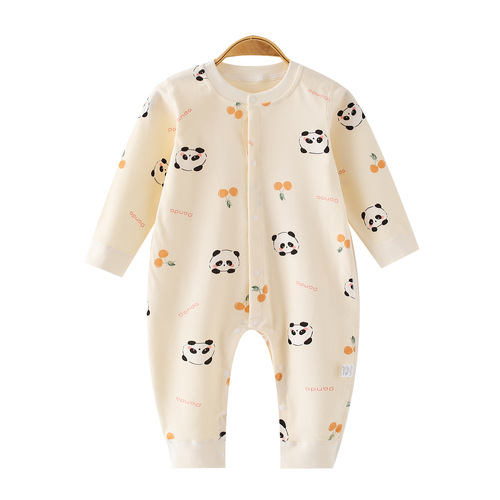 Baby clothes for spring and autumn season, infant onesie, pure cotton, unisex baby crawling suit, head and body suit, sleepwear, boneless, drop shipping