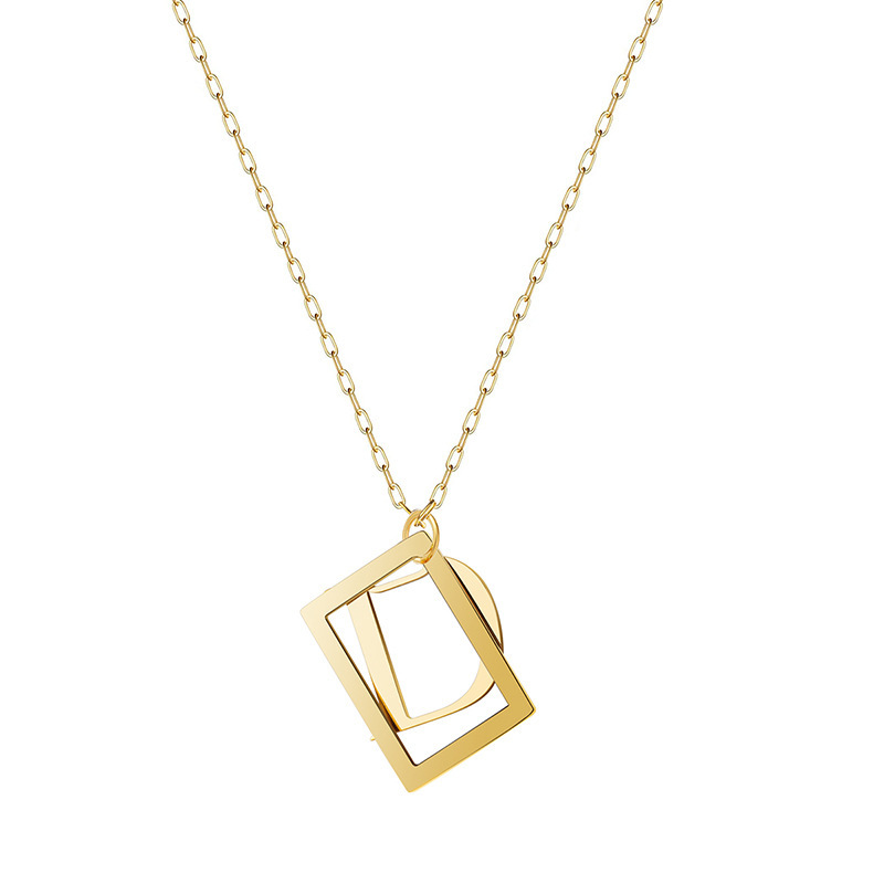 Oferta especial experiencia europea y americana joyería de acero titanio vacío galvanoplastia no decoloración no alérgica joyería pendientes collar fábrica al por mayor