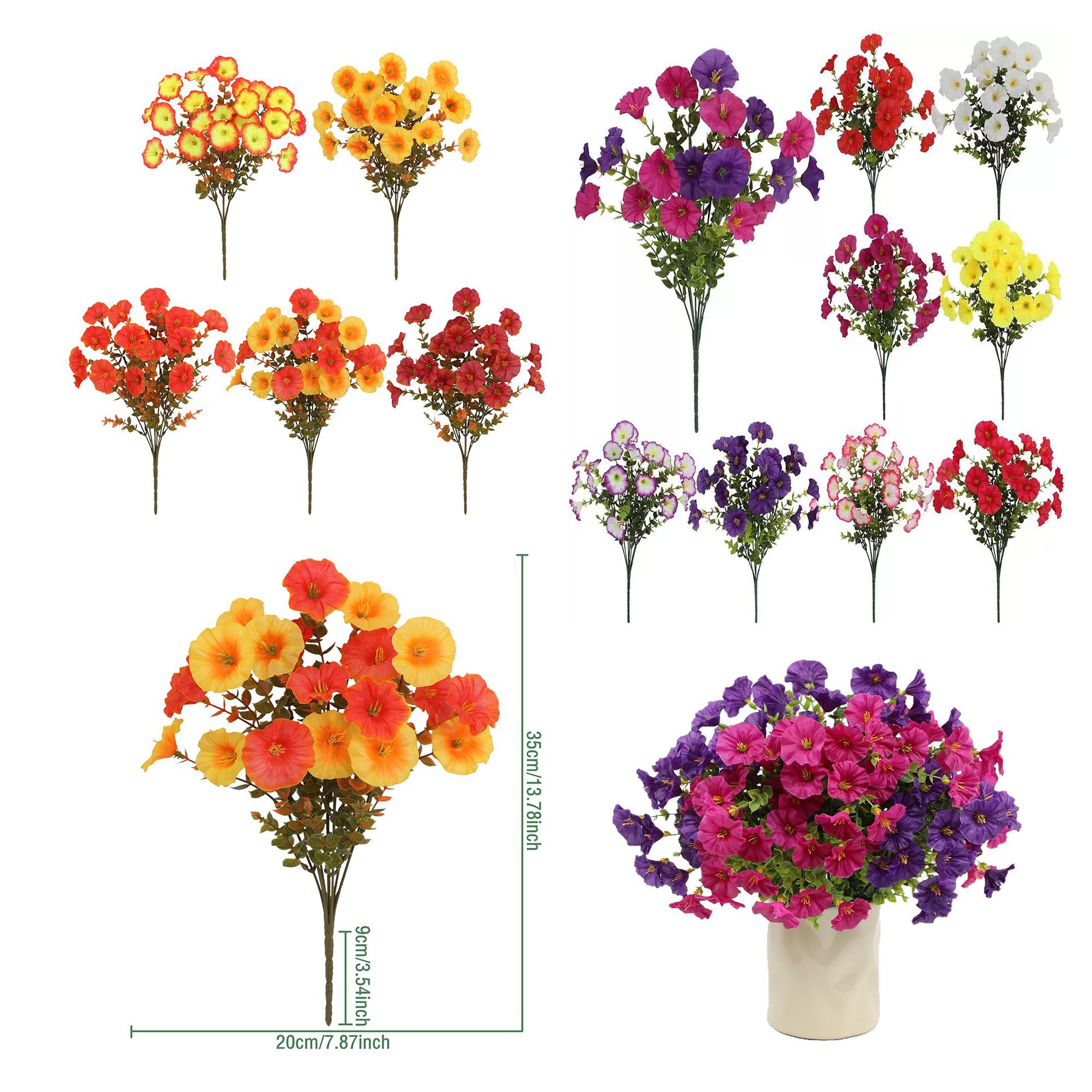 Artificial Flowers, Eucalyptus, Morning Glory, Fake Flowers, Wedding Floral Arrangements, Landscaping, Home Decoration Ornaments, Green Plants Wholesale