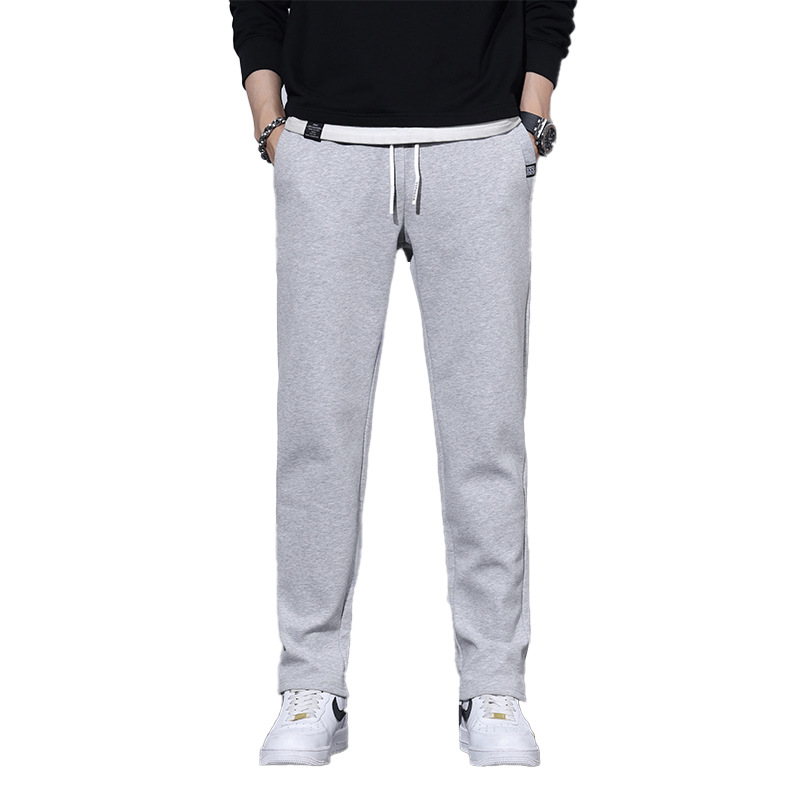 Slim fit adelgazamiento pantalones casuales cómodos de los hombres sueltos elásticos pantalones largos de los hombres de moda de todos los partidos rectos pantalones deportivos hombres