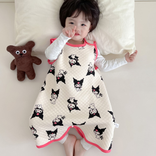 Baby Sleeveless Sleeping Bag, Baby Vest-Style Anti-Kick Quilt, Spring, Autumn and Winter Kidsren's One-Piece Vest, Thickeneded Belly Protection