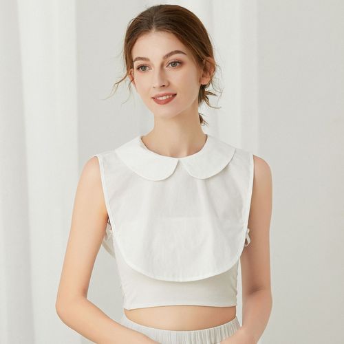 Fake collar women's solid color autumn and winter casual multi-functional decorative bottoming shirt collar with sweater