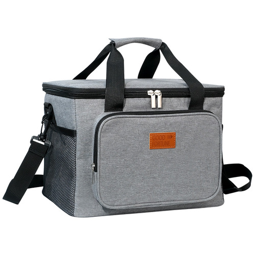 Amazon cross-border lunch bag portable shoulder picnic bag PEVA outdoor car ice bag insulated lunch box bag wholesale