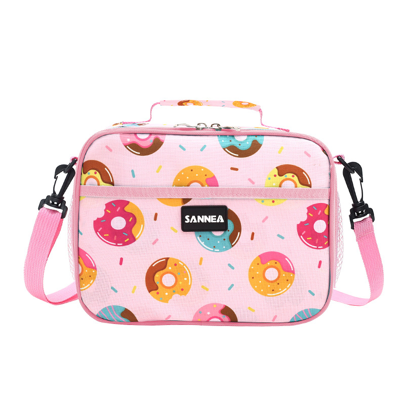 SANNE insulation bag children's lunch bag portable cartoon lunch box bag fresh cold ice bag thickened meal bag
