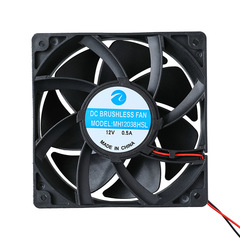 12038 waterproof fan 12V 24V 48V cooling fan outdoor IP68 encapsulated waterproof fan 12cm fan