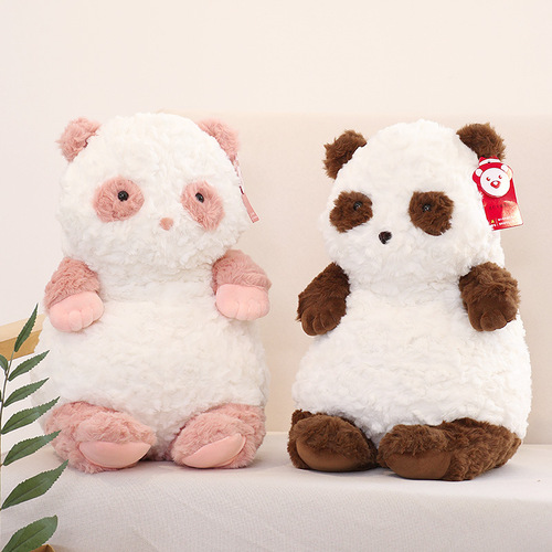 Crossbody bag, red panda, play doll, school bag pendant, internet celebrity toy doll, cute scratching machine rag doll