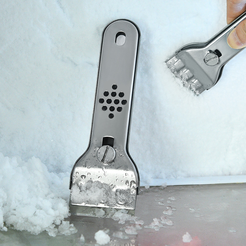 Stainless Steel Cleaning Scraper for Household Cleaning, Refrigerator Defrosting, Stove Top Tile Stain Removal, Replacement Blade, Stain Removal Scraper