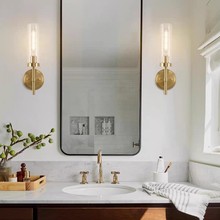 亚马逊美式壁灯铁艺复古卧室床头灯酒店走廊过道洗手间装饰镜前灯