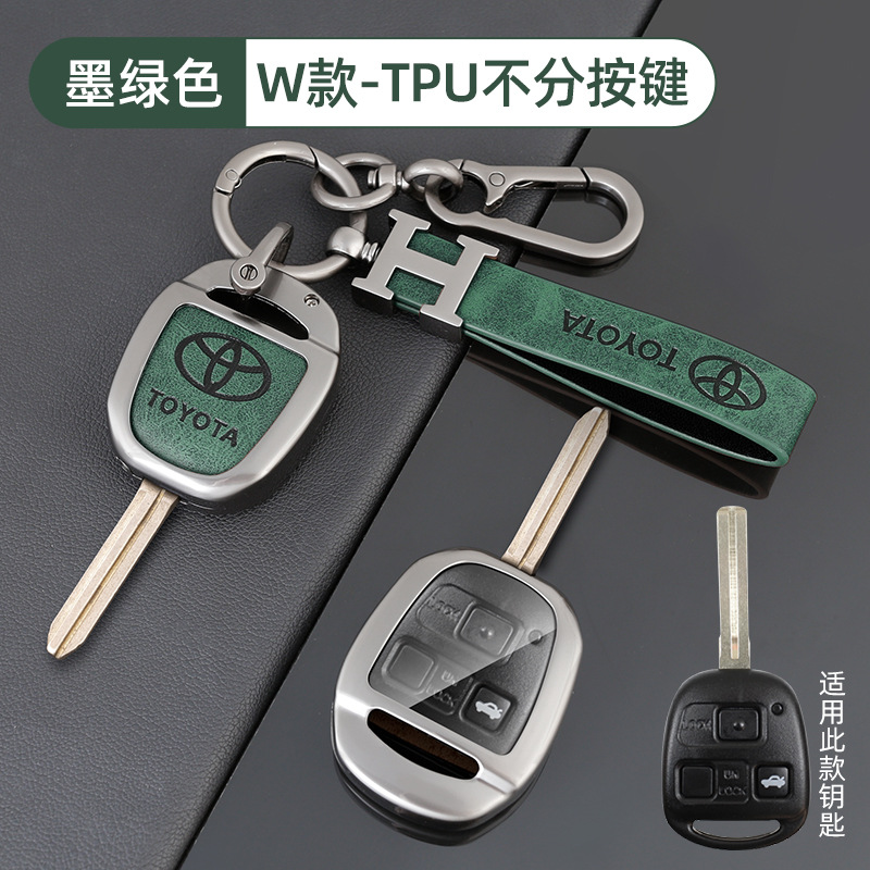 토요타 W 모델 TPU 다크 그린 + H 가죽 스트랩 + 말굽 버클