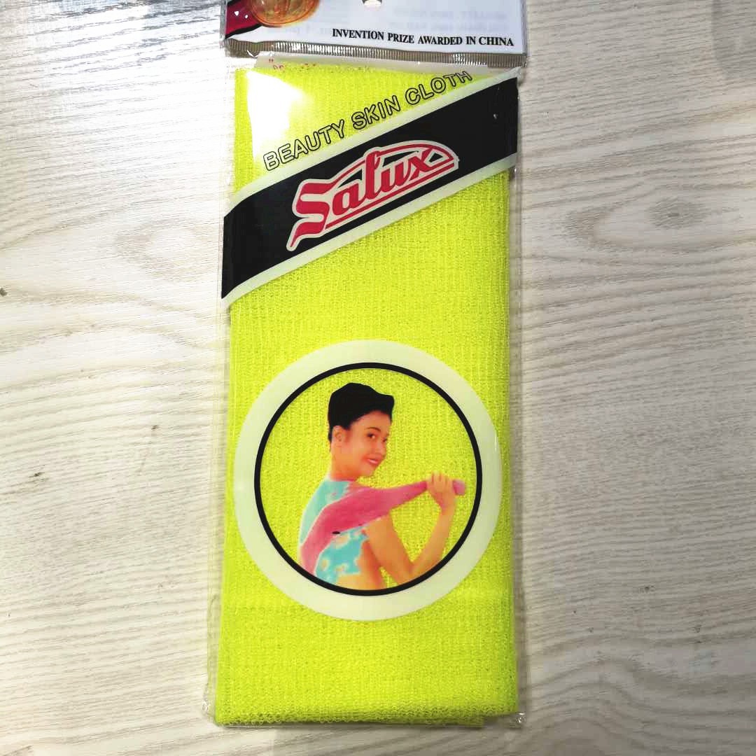 Nueva Toalla de baño de nylon larga Toalla de baño jacquard no encogimiento baño de burbujas coreana Tire hacia atrás Toalla de baño