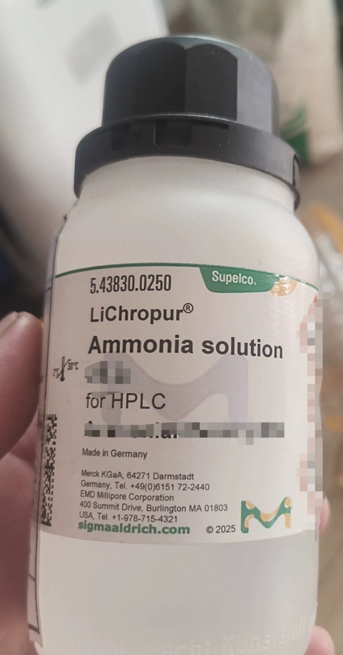 默克5.43830.0250色谱纯氨水标准溶液