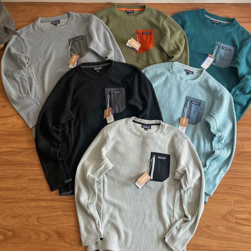 Foreign Trade Pata R1 Round Neck Fleece Sweatshirt for Spring, Autumn, and Winter, Breathable and Warm Mid-Layer Jacket