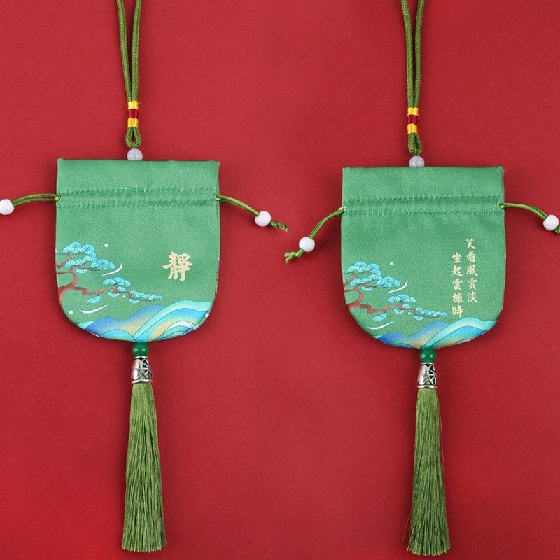 Dragon Boat Festival bolsita de brocado bolsita vacía bolsita portátil antiguo coche colgante Dragon Boat Festival regalo