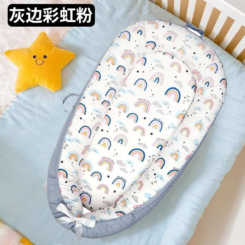 Cama de bebé portátil desmontable transfronteriza en la cama media para recién nacidos acostados para dormir