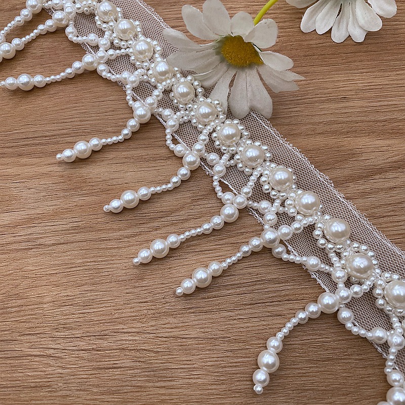 批发重工手工钉珠珍珠流苏花边 diy汉服披肩旗袍辅料吊坠串珠装饰