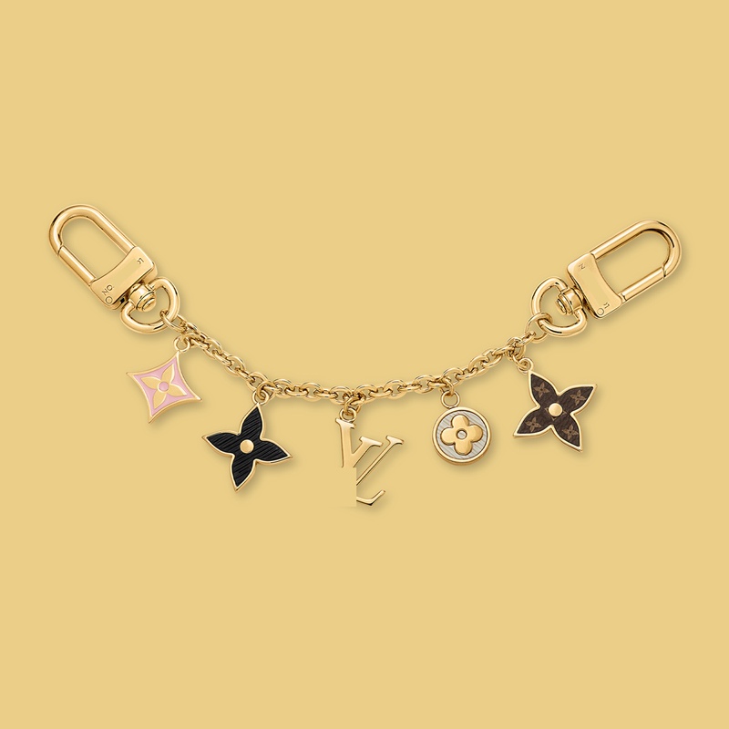Donkey Brand Cross-Border Foreign Trade Old Leather Keychain Four-Leaf Clover Pendant European and American Fashion Trend Luggage Women's Bag Chain