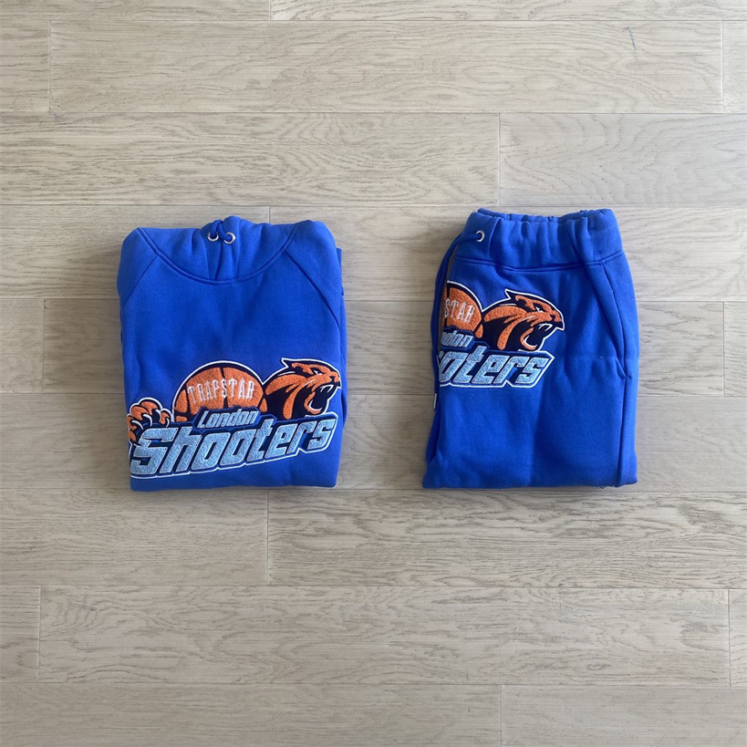 Traje de bordado Trapstar V-Stripe Fleece Chándal de hombre original Drip Drill