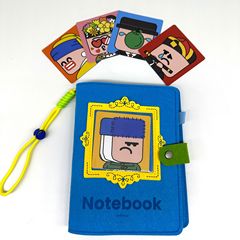 工場カスタマイズされた窓漫画フェルトノートブック A7 ルーズリーフノートブック不織布トラベルチェックインスタンプブック