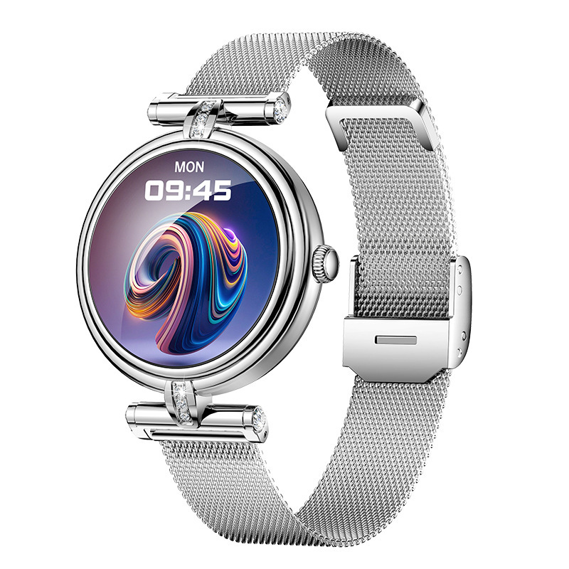 2024 nuevo reloj inteligente femenino AK62 llamada pulsera deportiva frecuencia cardíaca presión arterial oxímetro impermeable modelo privado