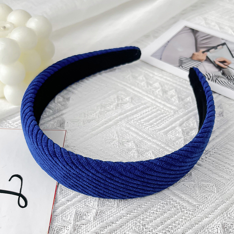 16＃蓝色斜纹发箍