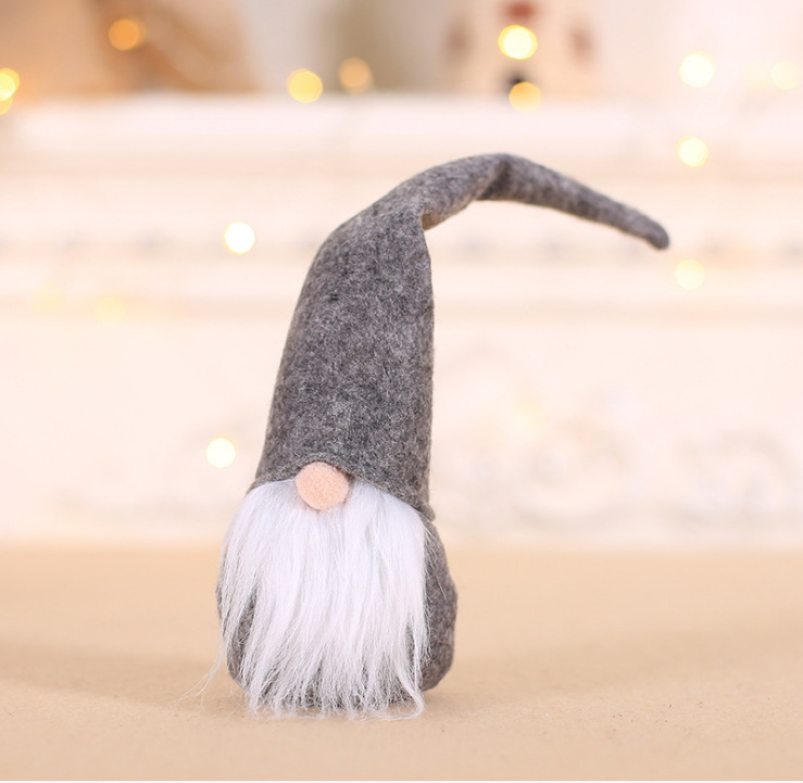 Decoración de Navidad suministros muñeca sin rostro muñeca estilo europeo y americano viejo hombre muñeca decoración de los niños creativo juguete de peluche