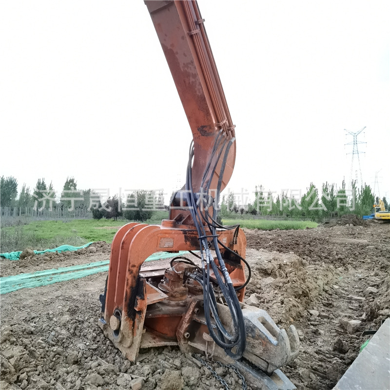 350挖掘机液压振动锤 挖机打桩机 高频静力压桩机 水下打拔桩机器
