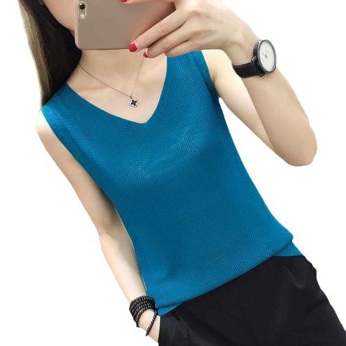 80-200斤胖mm宽松遮肚大码冰丝吊带背心女针织打底衫无袖上衣女