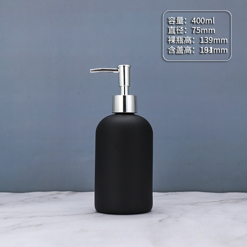 Botella de desinfectante de manos de comercio exterior botella de desinfectante de manos de alta calidad botella de vidrio 500ml botella vacía champú líquido de baño botella dividida