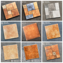 佛山瓷砖 地中海角花仿古砖500x500 客餐厅田园复古简约地板瓷砖