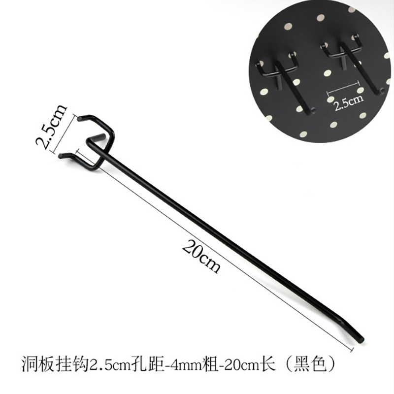 Hole Hole Plate Triangle gancho tienda de ropa joyería gancho supermercado estante de conveniencia papelería hardware estante de exhibición gancho