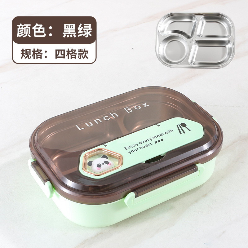 弁当箱 304ステンレス製 学生用弁当箱 会社員用弁当箱 食材分離 ポータブル保温弁当箱 仕切り付き弁当箱|undefined