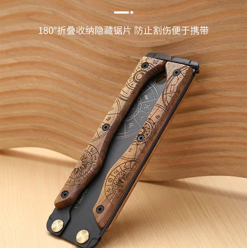 厂家专供蝴蝶锯折叠锯量大价优sk85 钢户外手锯木工锯 果树锯