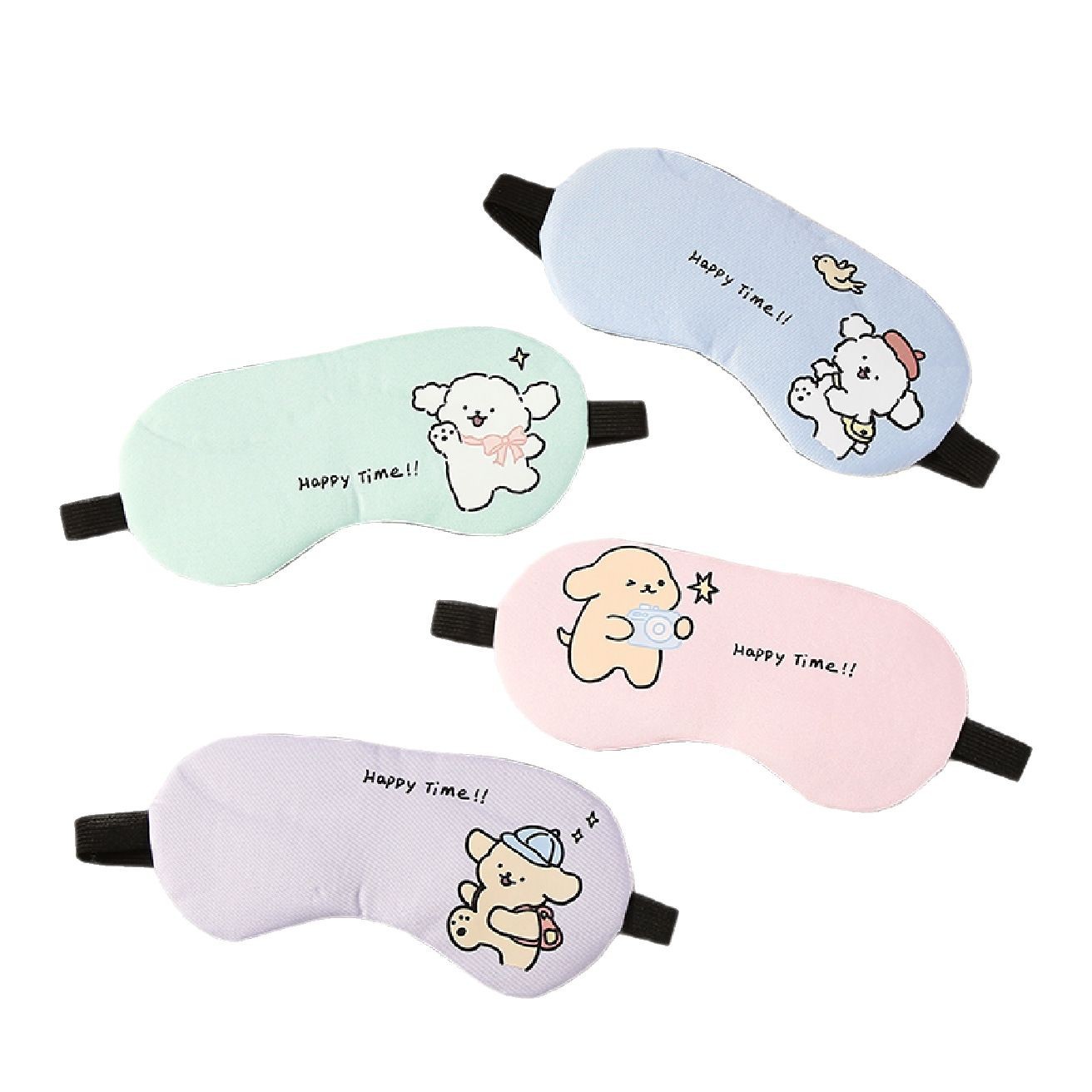 Máscara para los ojos para dormir máscara para los ojos de bloqueo de hielo máscara para los ojos independiente de dibujos animados lindos bolsas de hielo para estudiantes máscara para los ojos de fatiga
