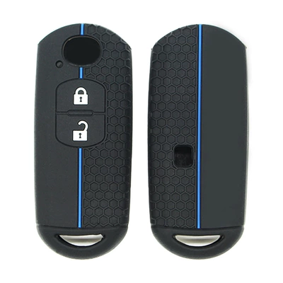 Static Rod/Key Bag Cx-5 Atez Mazda 3/6 - black-blue-line-2-buttons-with-holes-on-the-back