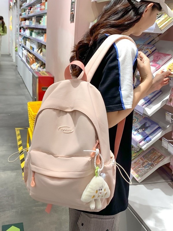日本インカジュアルキャンパス小さなスクールバッグ女子中学生大学生バックパック軽量防水旅行バックパックトレンディ|undefined