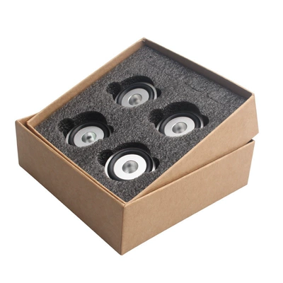 Shock-Absorbing Stand Feet, Foot Spikes, Electric car big tripod - silver-box-of-4-large-sizes