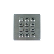 IP65动态防水防尘防暴不锈钢金属工业数字小键盘带矩阵电路板