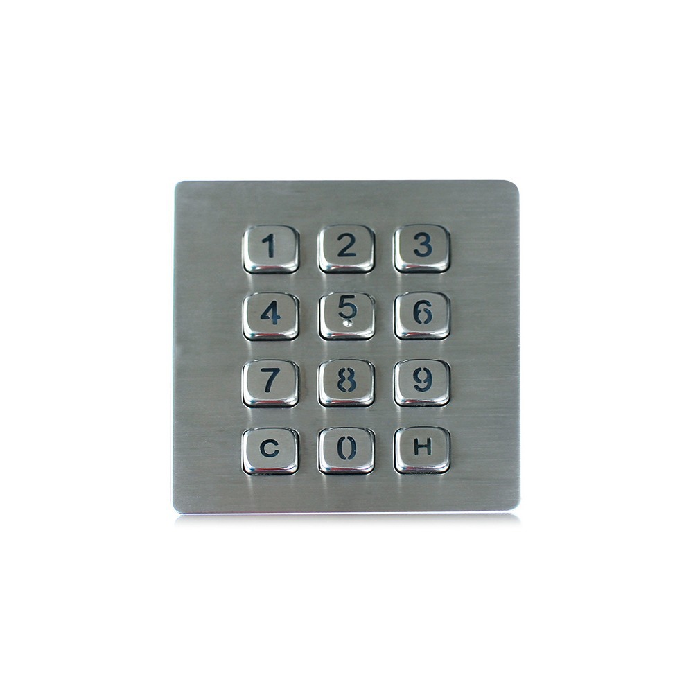 Ip65 Dynamic Waterproof Dustproof Explosion Proof Stainless Steel Metal Industrial Numeric Keypad with Matrix Circuit Board
