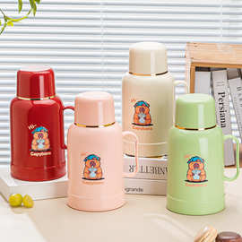 卡通图家用热水瓶保温壶高颜值学生茶水宿舍保温瓶便携开水瓶防烫