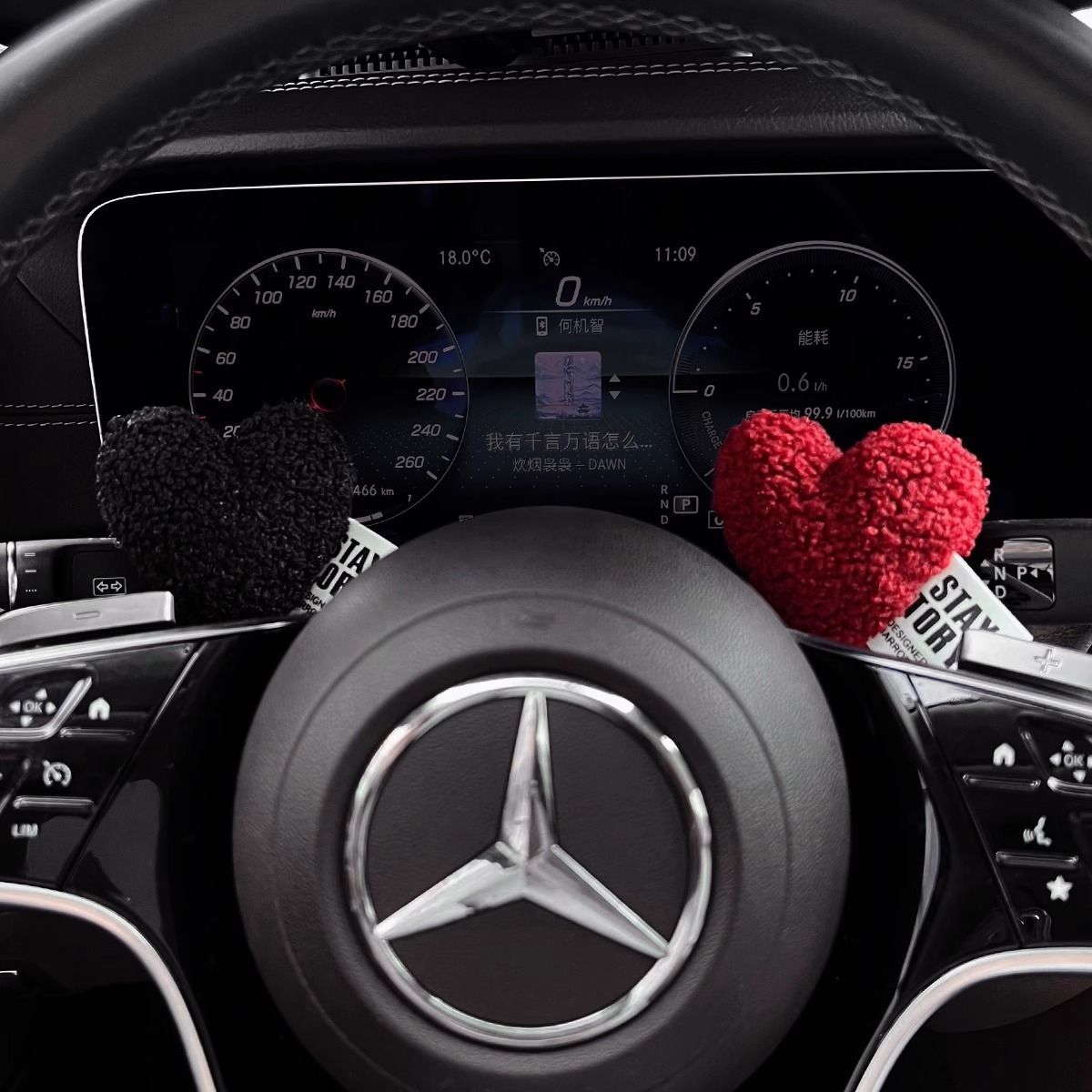 amor amor de peluche, engranaje de dirección, engranaje de dirección, control central, limpiaparabrisas, luces de dirección, adornos interiores de automóviles
