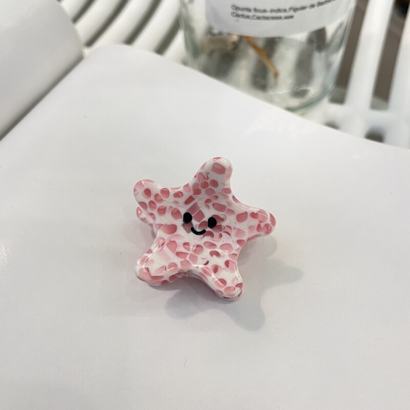外贸新款海马醋酸mini小章鱼发夹海螺卡通海星发饰蓝鲸鱼可爱发卡|undefined
