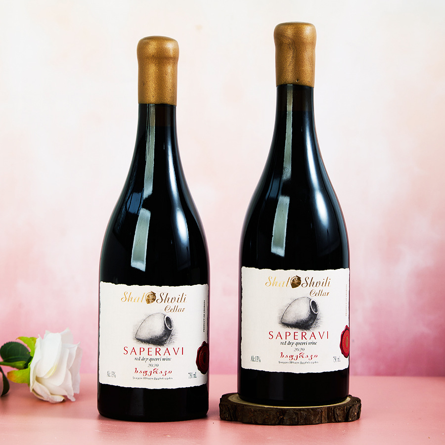 格鲁吉亚陶罐红酒沙罗斯维利酒窖Qvevri自然酒干红葡萄酒原瓶进口