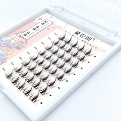 黛妃妍雲朵小惡魔自嫁接睫毛 超自然新手單簇漫畫假睫毛細梗雲感