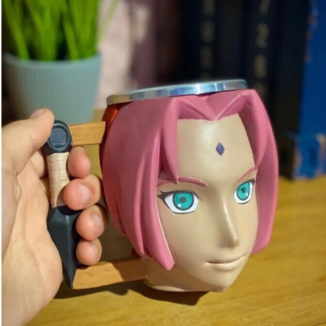 Quemador de incienso taza forma taza anime periférico creativo Taza de cerámica 600ml taza de acero inoxidable