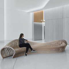 Outdoor sofa creative curved sofa leisure villa garden outdoor hotel open-air sofa commercial reception sofa