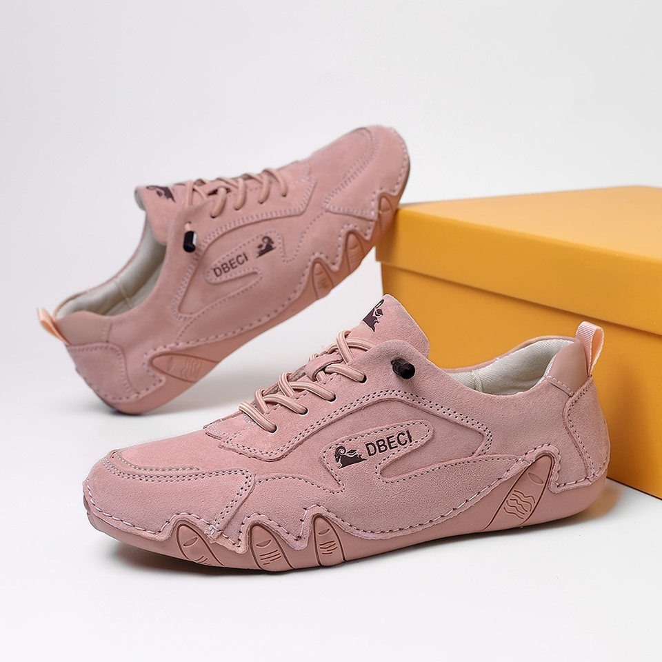 Giày thể thao unisex da thật cỡ lớn, đế bằng, phong cách ngoài trời năng động — 661-3 màu cát, 661-3 màu hồng, 661-3 màu nâu, 661-3 màu trắng